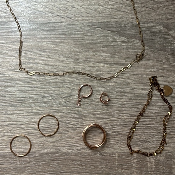 Dainty Rose Gold Jewelry Set - Picture 1 of 4